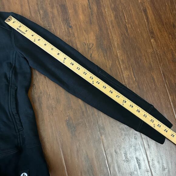 AMERICAN GIANT Baseball Jacket Black Cotton Outdoor Snap Button Bomber - Picture 13 of 13